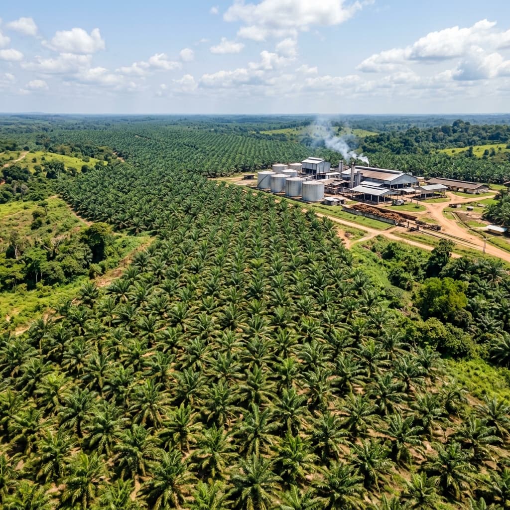 Grove Essence plantation aerial view